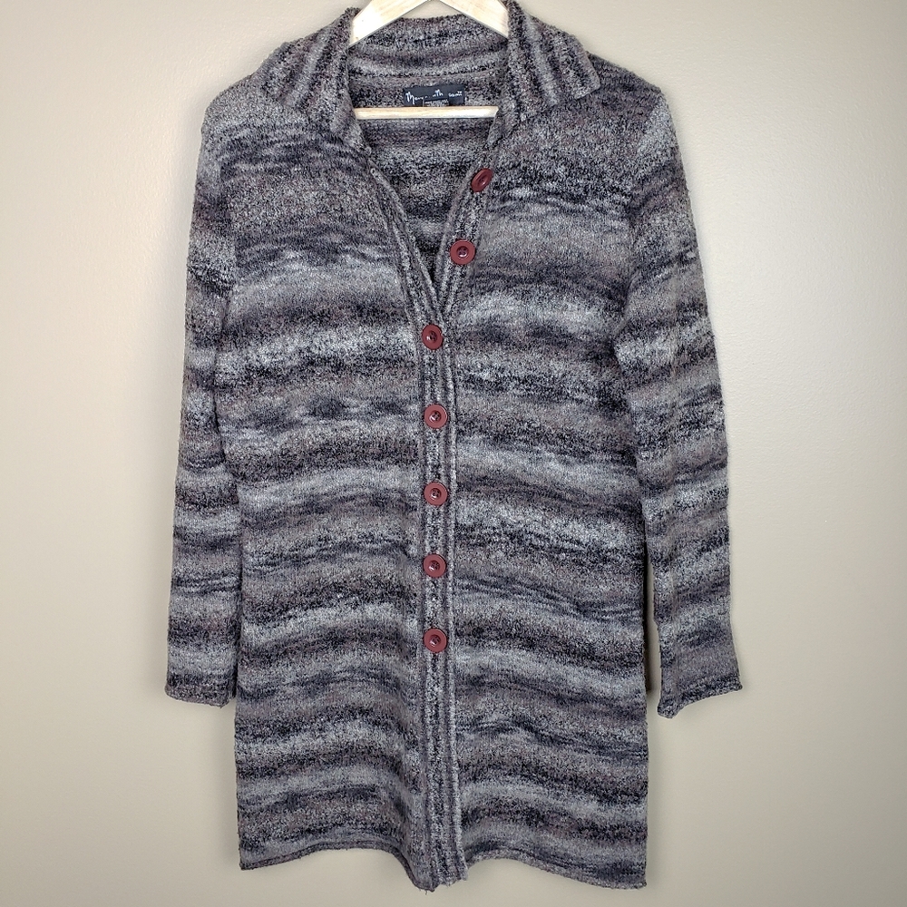 EUC Mercer & Madison Marled Brown Knit Cardigan, S